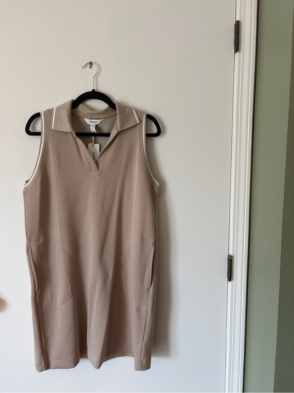 NWT! Spanx Airpique Polo Tank Mini Dress (Ashwood)